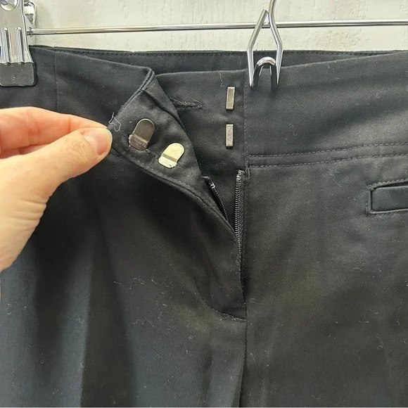 Ricki’s Slim Fit Ankle Slit Cropped Pants Cotton Sateen Black Size 0 - Picture 6 of 16